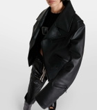 Junya Watanabe Faux leather biker jacket