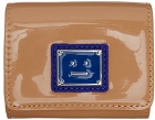 Acne Studios Beige Faux-Leather Card Holder