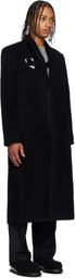 HELIOT EMIL Black Titan Wool Coat