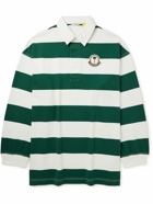 Moncler Genius - Palm Angels Oversized Logo-Appliquéd Cotton-Jersey Polo Shirt - Green