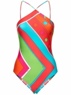 PUCCI Shiny Lycra One Piece Swimsuit