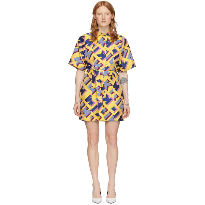 Photo: Kirin Multicolor Jacquard Typo Dress