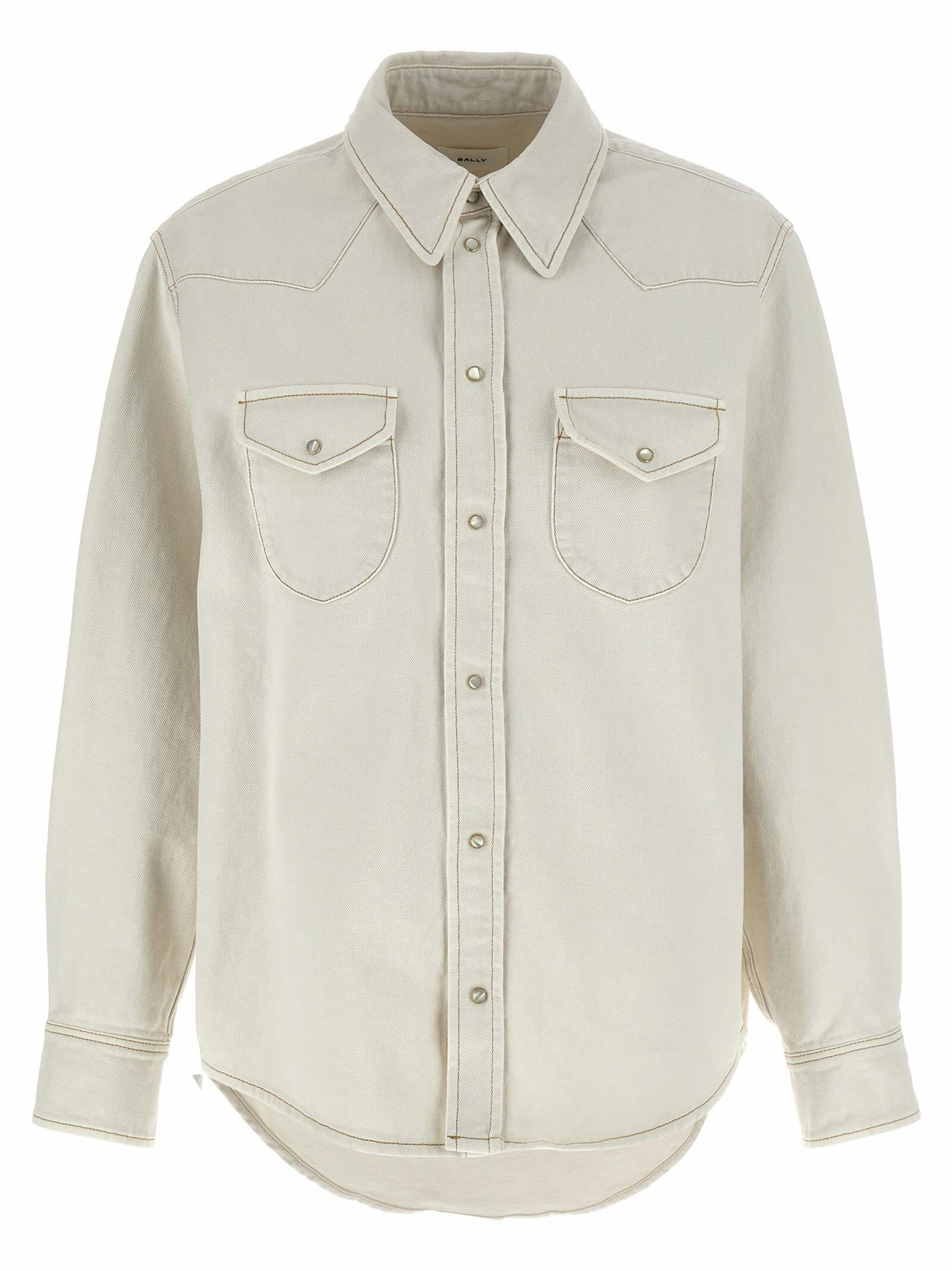Tシャツ・カットソー BALLY Embroidered stretch wool blend shirt Bally Embroidered Stretch Wool Blend Shirt Bally