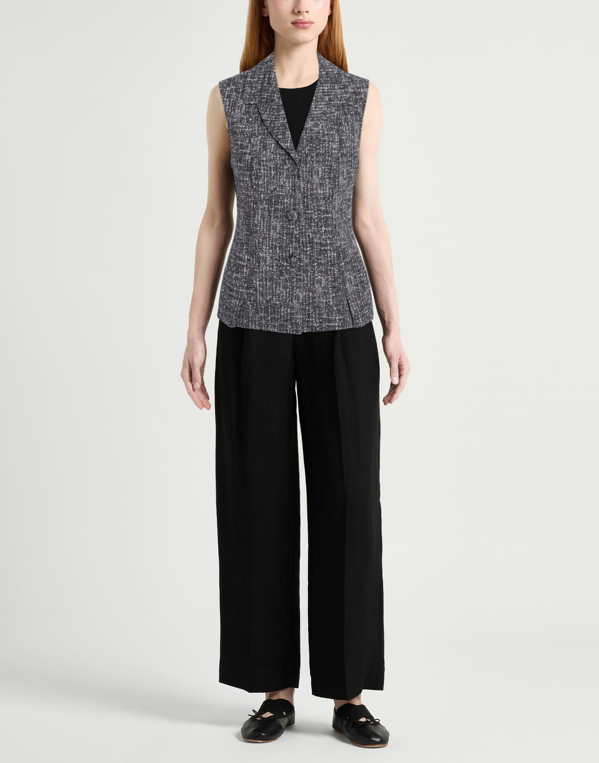 Chiara Boni La Petite Robe Womens Blazer in Charcoal