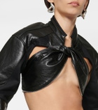 Coperni Cutout faux leather biker jacket