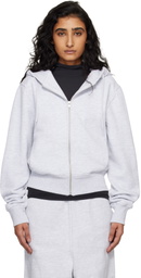 Entire Studios Gray Slim Zip Up Hoodie
