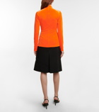 Victoria Beckham - Velvet turtleneck top