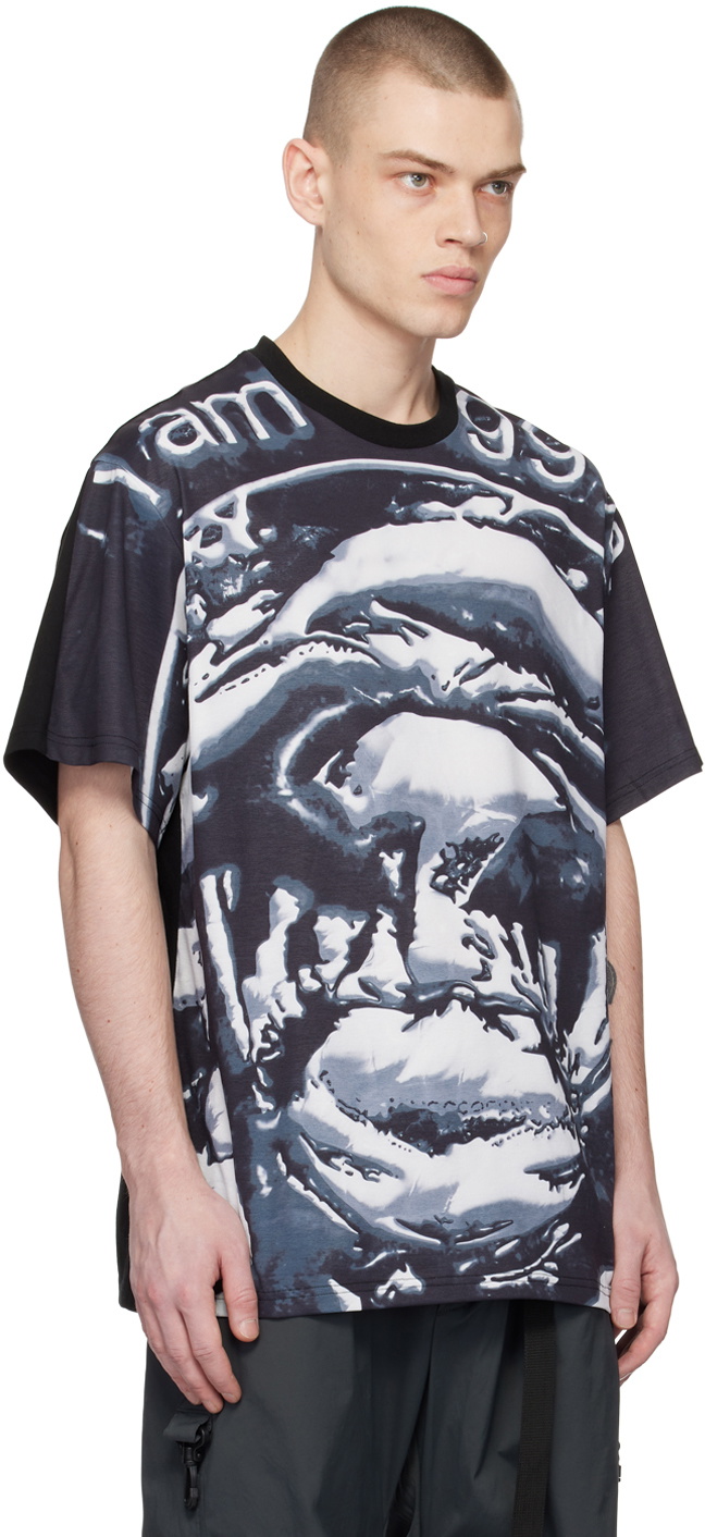 99%IS- Black Printed T-Shirt