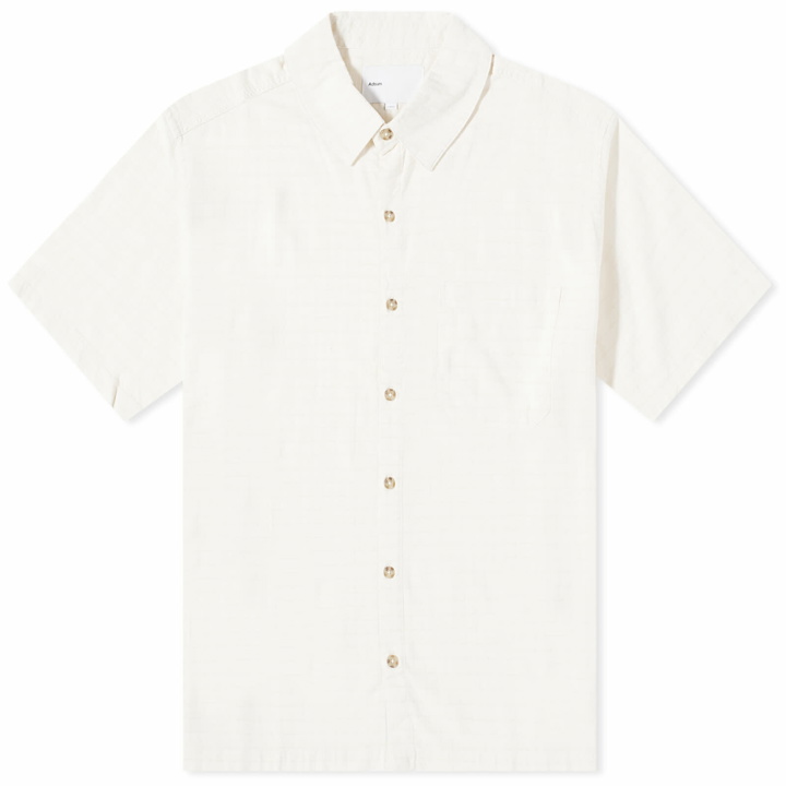 Photo: Adsum Men's Short Sleeve Breezer Shirt in Soft White Check