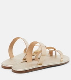 Ancient Greek Sandals Daphnae metallic leather sandals