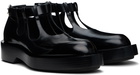 Jil Sander Black Cutout Loafers