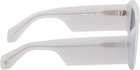 Off-White Gray & Blue Troy Sunglasses