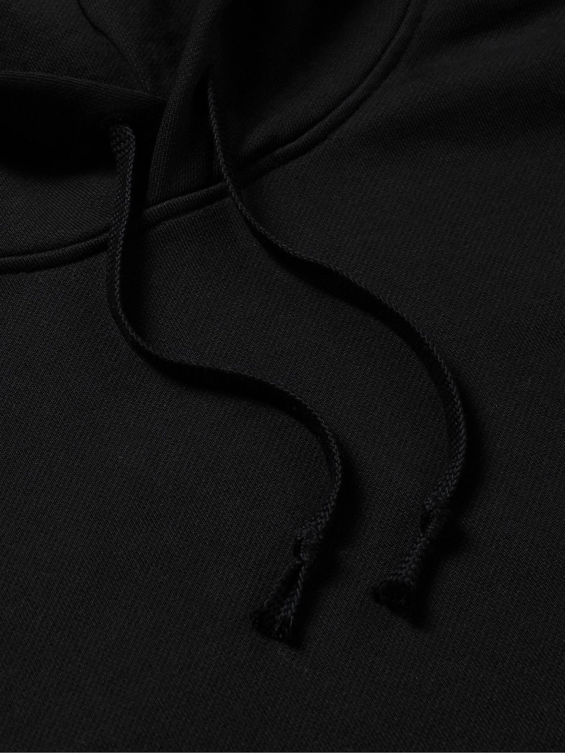 CDLP - Mobilité Logo-Embroidered Cotton-Jersey Hoodie - Black CDLP