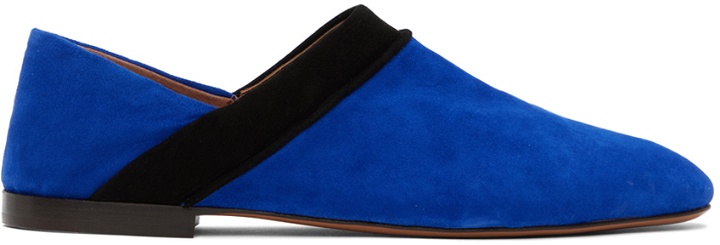 Photo: Wales Bonner Blue Flat Loafers