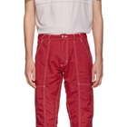 Eckhaus Latta Red Blunt Trousers