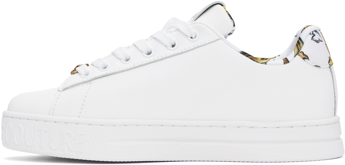 Versace Jeans Couture White Court 88 Sneakers