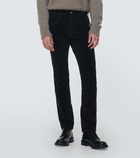 Undercover Studded cotton corduroy slim pants