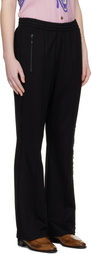 NEEDLES Black Fringe Boot Cut Track Pants