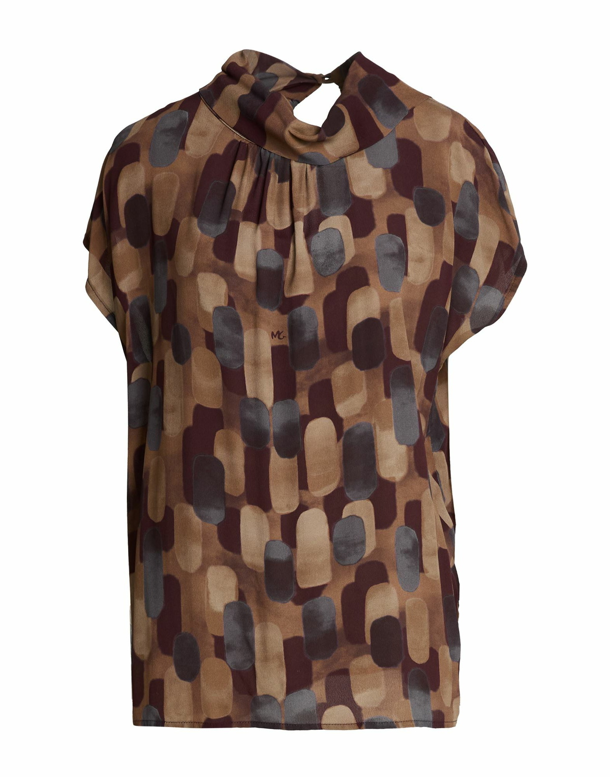 Manila Grace Womens Top in Brown