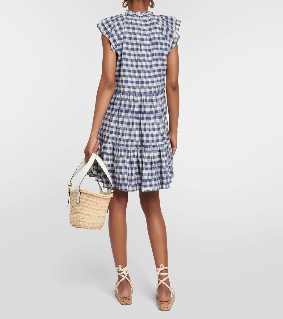 Veronica Beard Zee gingham cotton minidress Veronica Beard