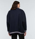 Valentino Oversized virgin wool varsity jacket