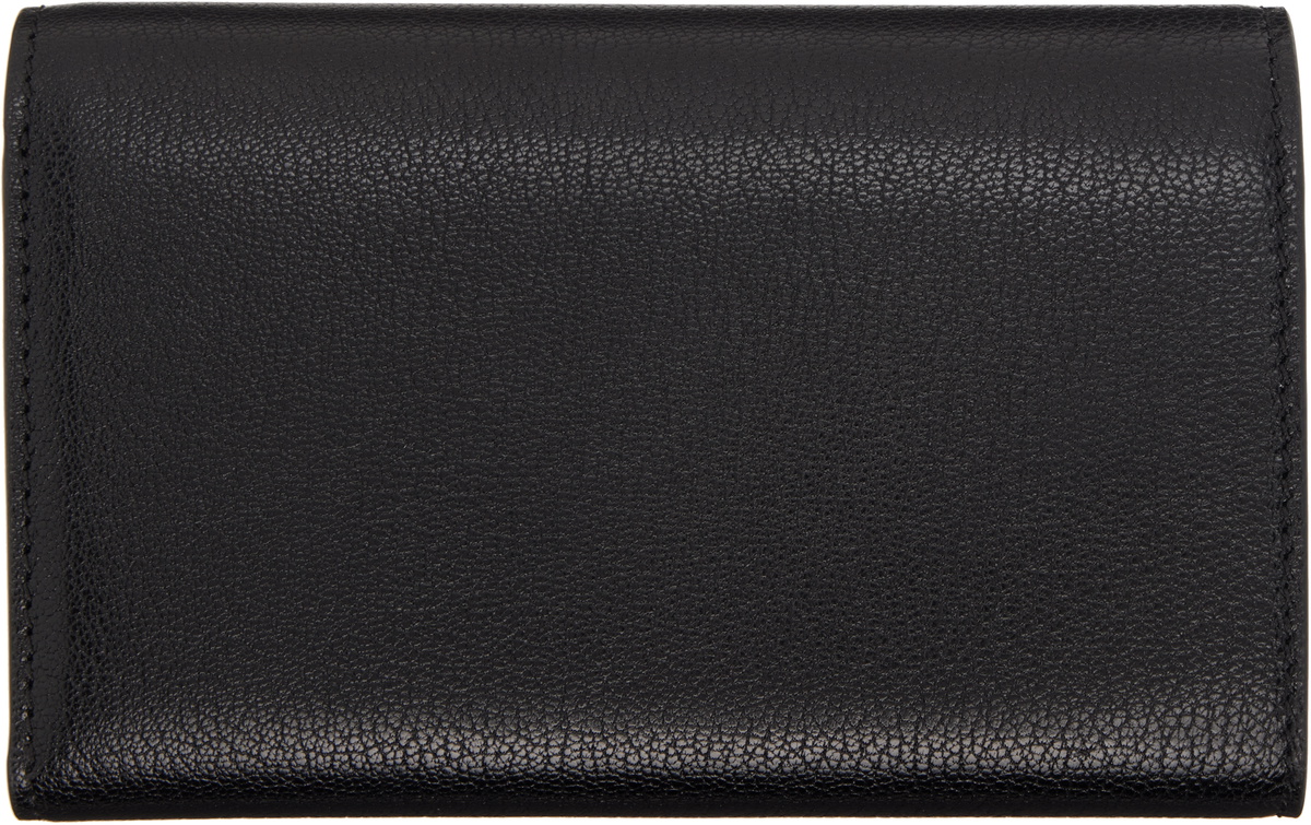 TOM FORD Black Supple Grain Leather Aube Compact Wallet