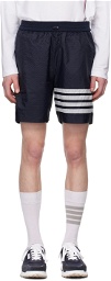 Thom Browne Navy 4-Bar Shorts