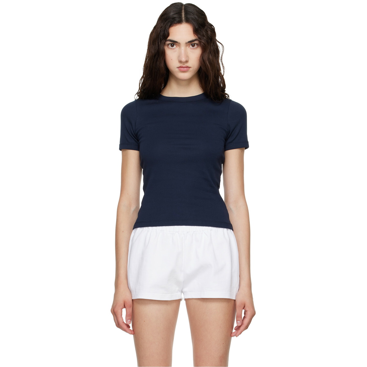 FLORE FLORE Navy Car T-shirt