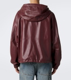 Loewe Hooded leather jacket
