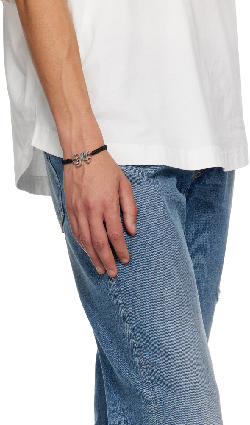 Palm Angels Black PA Monogram Bracelet