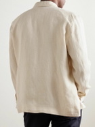 Lardini - Ansel Herringbone Linen Jacket - Neutrals