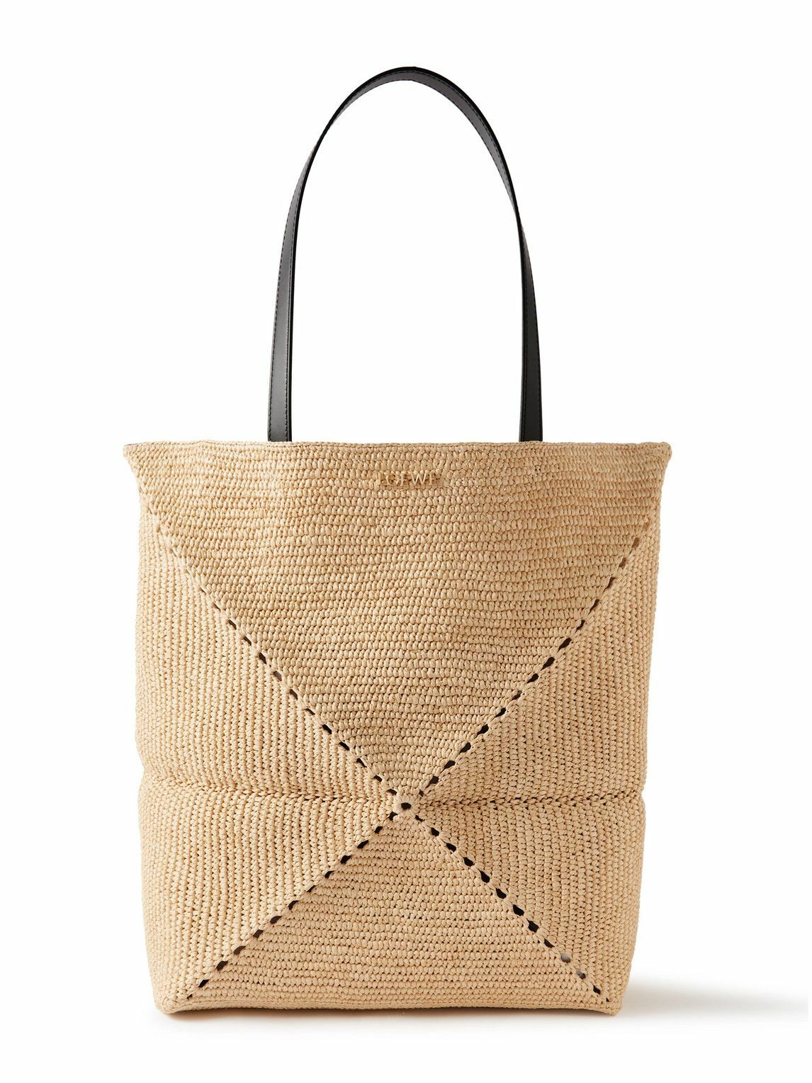 LOEWE - Paula's Ibiza Puzzle Fold Large Leather-Trimmed