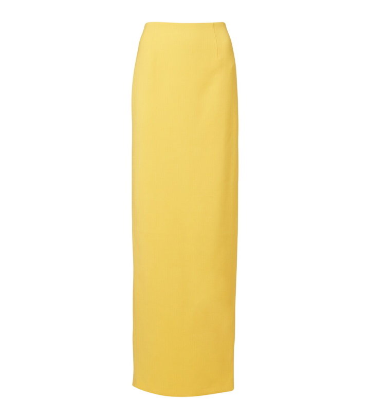 Photo: Carolina Herrera Wool-blend maxi skirt
