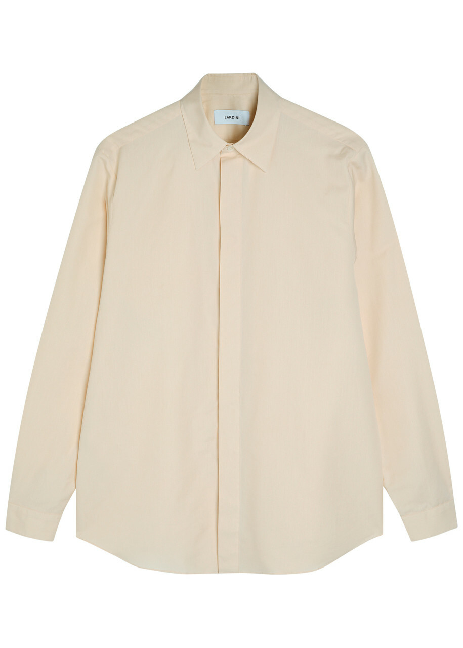 Lardini Cotton and Silk-blend Shirt White