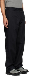 Nicholas Daley Black Straight Leg Trousers