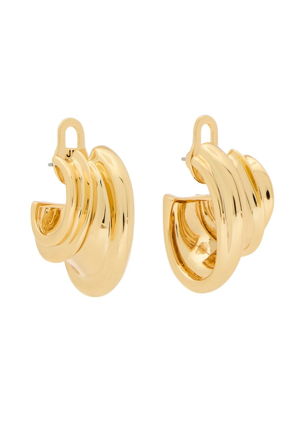 Photo: Jenny Bird Leona 14kt Gold-plated Hoop Earrings - One Size