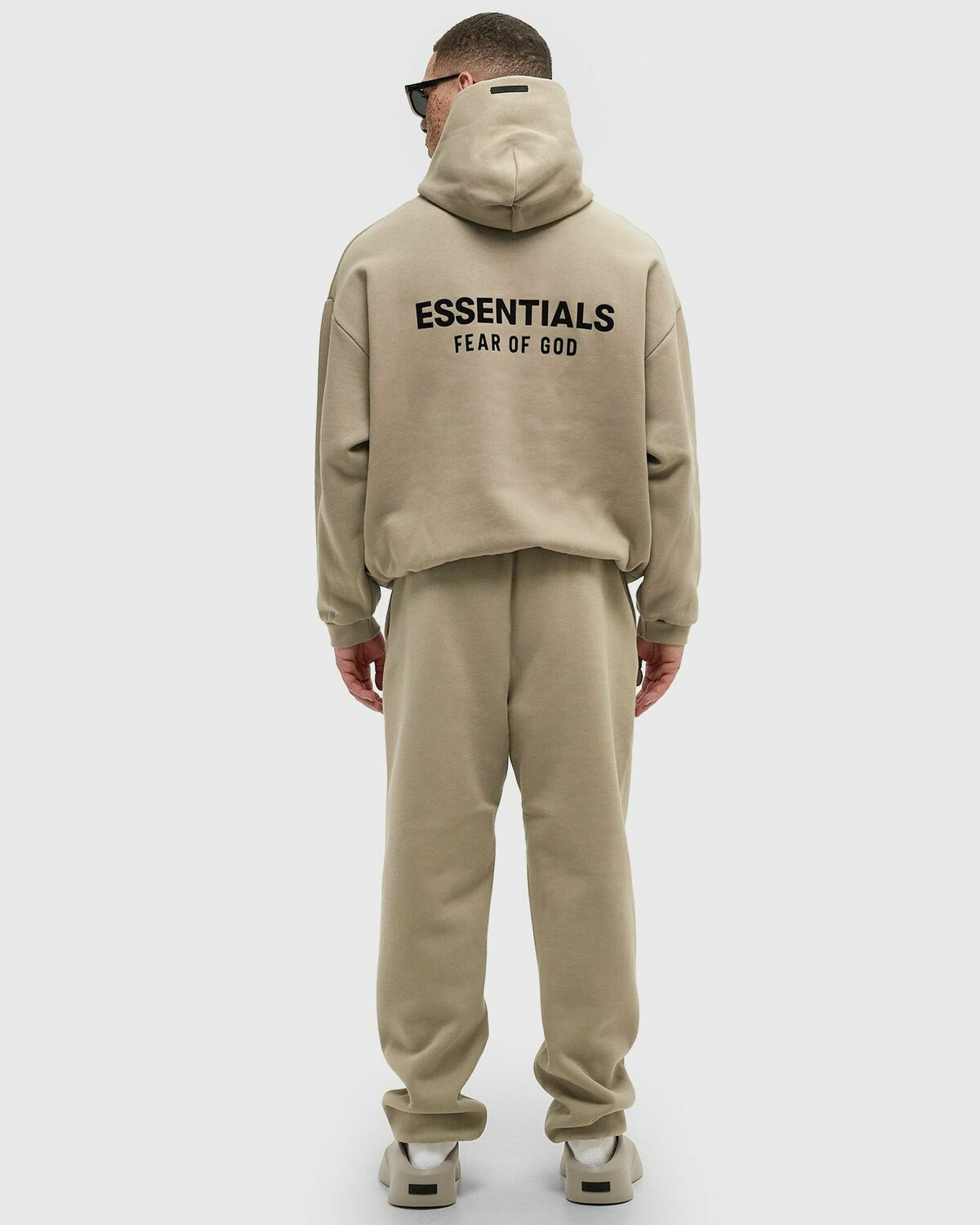 Fear of God Essentials FLEECE HOODIE Beige Mens Hoody Fear Of God