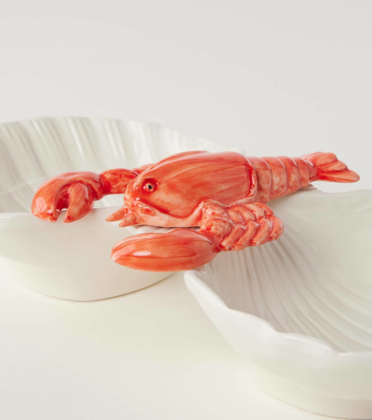 Les-Ottomans Lobster ceramic appetizer plate