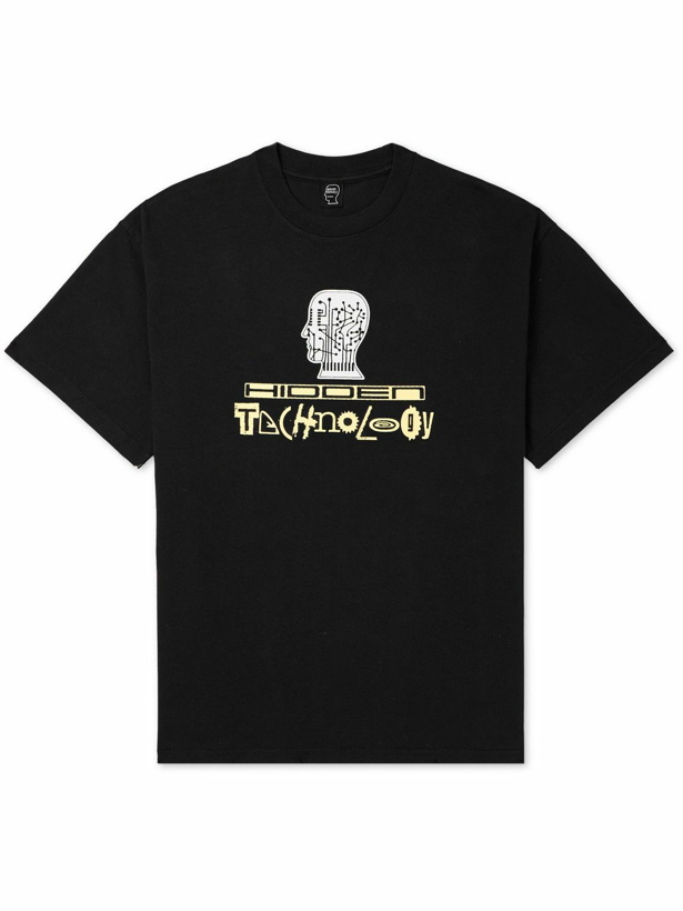 Photo: Brain Dead - Printed Cotton-Jersey T-Shirt - Black