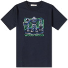 Wood Wood Men's Bobby Jc Office T-Shirt in Navy