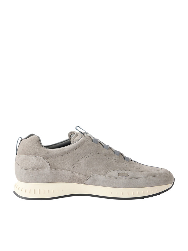 Photo: John Lobb - Laced Stream Suede Sneakers - Gray