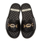 Gucci Black Gaun Sandals