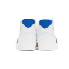 adidas Originals White and Blue Basket Profi Sneakers