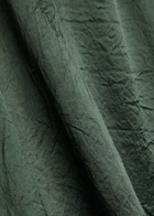 Eileen Fisher Crinkled Satin Midi Dress Dark Green