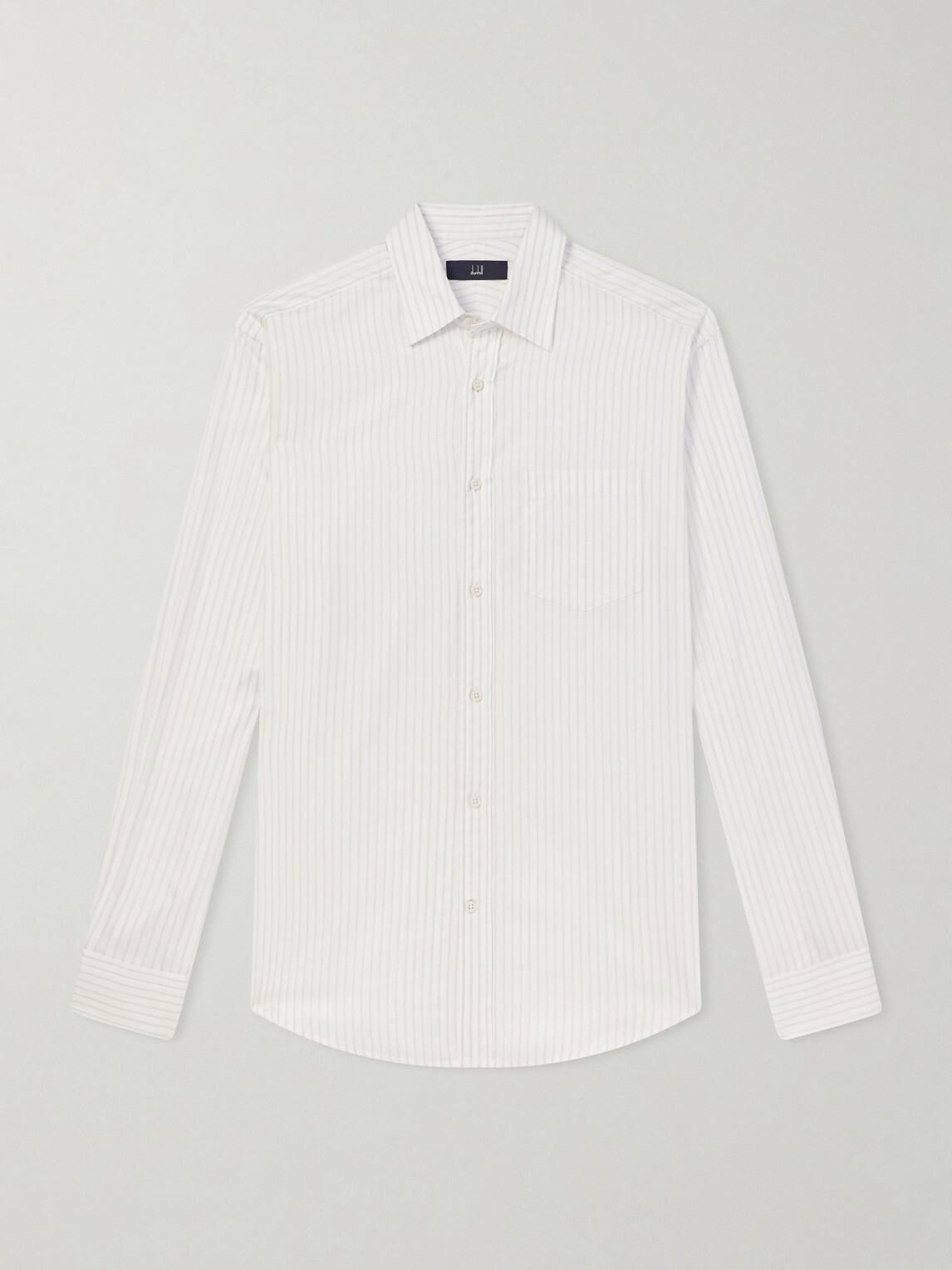 Dunhill - Striped Cotton Shirt - White