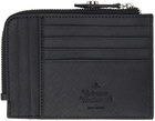 Vivienne Westwood Black Zip Card Holder