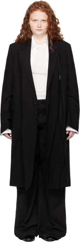 Photo: Ann Demeulemeester Black Viv High Comfort Tailored Coat