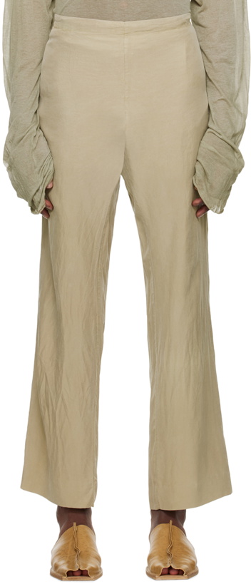 Photo: Gabriela Coll Garments Khaki No.198 Trousers