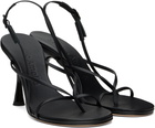 Studio Amelia Black Wishbone 90 Heeled Sandals