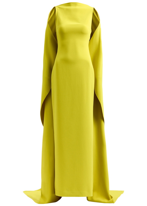 Photo: Solace London Kaila Cape Gown Yellow